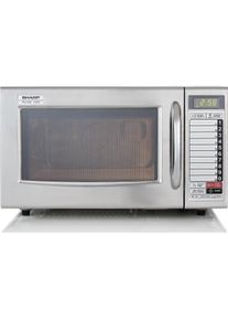 Sharp YB-S4202AE Professionelle Mikrowelle 20l, Mikrowelle, Silber