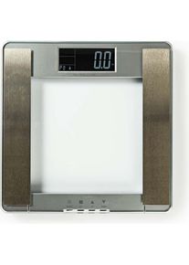 Nedis, Personenwaage, PESC120DCT Body Mass Index (BMI)-Skalen 10 Benutzerprofile Sicherheitsglas (180 kg)