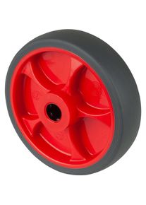 Magni, Möbelrollen, Gummirad B44.F003 Rad Ø 125 grau,Achs Ø 15, 120kg