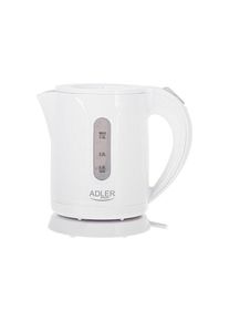 ADLER Wasserkocher AD 1371w - kettle - white - Wei&szlig; - 850 W