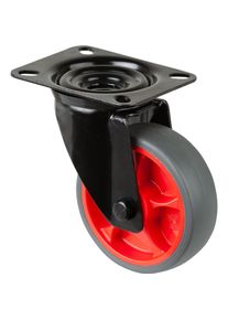 Magni, Möbelrollen, Lenkrolle L800.B44.101.03 mit Platte,Ø 100 B 32mm,110kg TPR