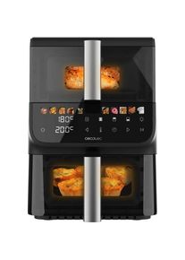 Cecotec Friggitrice ad Aria Cecofry DuoLevel DuoSize, Fritteuse, Schwarz