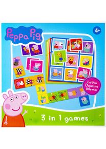 Selecta Spielzeug Peppa Pig 3n1 Memo Lotto Domino (D&auml;nisch, Deutsch, Englisch, Finnisch, Franz&ouml;sisch, Niederl&auml;ndisch, Norwegisch, Polnisch, Schwedisch