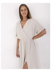 B&eacute;zs muszlin ny&aacute;ri ruha