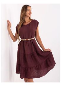 Burgundi ny&aacute;ri ruha fodros szeg&eacute;llyel