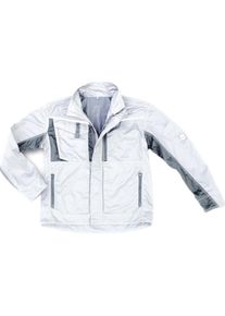Excess, Arbeitsjacke, Arbeitsjacke Champ, Gr. M, weiss/grau (M)