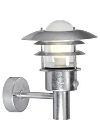 Nordlux, Gartenbeleuchtung, Lonstrup 22, Wandleuchte Sen, Verzinkt (E27, IP44)