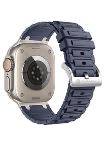 Forcell Strap F-DESIGN FA06 silicone strap for APPLE Watch 38 / 40 / 41 mm blue (Silikon), Uhrenarmband, Blau