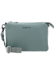 Mandarina Duck, Handtasche, Dreifach-Clutch mit Reissverschluss, Innenfächer und abnehmbarem Schultergurt, Grün