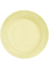 Aida Life in Colour - Confetti - Lemon pasta plate w/relief porcelain (13304), Teller, Mehrfarbig