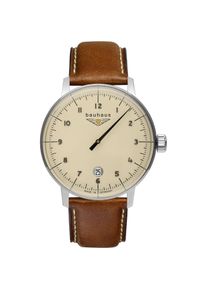 BAUHAUS, Armbanduhr, Classic Monotimer 20425 40mm Uhr, Braun
