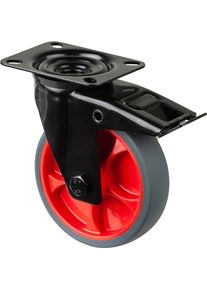 Magni, Möbelrollen, Lenkrolle L820.B44.126.03 mit Platte,Ø 125 B 32mm,120kg TPR