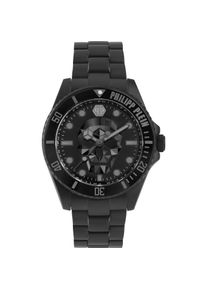 Philipp Plein, Armbanduhr, PWOAA0922 The $kull Diver 44mm 10ATM, Schwarz, (44 mm)