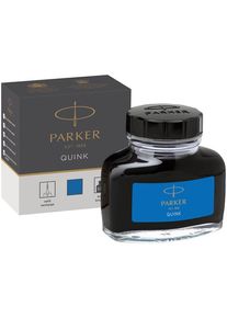 Parker Quink F&uuml;llertinte im Tintenfass | auswaschbare blaue Tinte | 57 ml