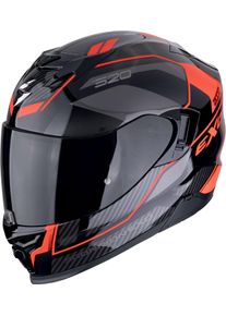 Scorpion EXO-520 Evo Air Lena, kask pełnotwarzowy , kolor: czarny/czerwony/szary , rozmiar: L