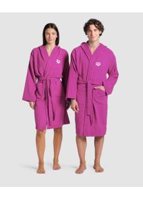 arena Bathrobe - Unisex - shocking pink-white - Size: XL - arena Compact Terry Robe