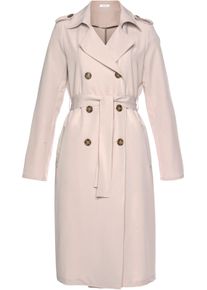 Lascana Damen Trenchcoat in beige ,Gr&ouml;&szlig;e 34, Witt, 79% Polyester, 17% Viskose, 4% Elasthan