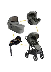 Joie Signature Kinderwagenset , Olivgr&uuml;n , Metall , 3-teilig , 65x109x97 cm , EN 1888, UV 50+ , abnehmbarer und waschbarer Bezug, ergonomischer Trageb&uuml;gel, feststellbare Schaukelfunktion, Gurtl&auml;ngenverstellung, h&ouml;henverstellbare Kopfst&uuml;tze, Sonnendach, integriertes Gurtsystem, optimaler Aufprallschutz, schnell und leicht im Auto montierbar, Seitenaufprallschutz, verstellbare Sitz- und Schlafpositi