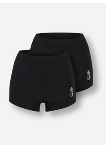 wäschepur Damen Panty in schwarz ,Größe 44/46, Witt, 95% Baumwolle, 5% Elasthan