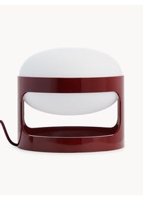 Kartell Liten Bordslampa KD28 Röd, Vit Plast, Tyg Ø 25 x H 23 cm