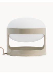 Kartell Liten Bordslampa KD28 Grå, Vit Plast, Tyg Ø 25 x H 23 cm