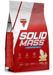 Trec Nutrition Solid Mass - Hardcore Gainer Formula, 1000 g Beutel, Vanilla