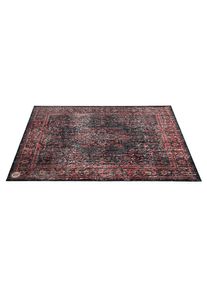 DrumNBase 185 x 160 cm Vintage Drum Mat Black Red Accessoires de