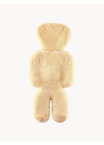 Hofbrucker Poduszka na krzesło z owczej skóry Tommy Brązowy Bawełna, Skóra, Tkanina S 80 x G 40 cm