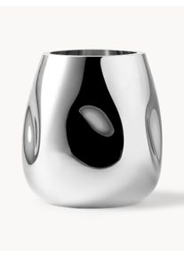 Wazon ze szkła dmuchanego Mirror, W 17 cm Srebrny Szkło &Oslash; 16 x W 17 cm | Westwing Collection