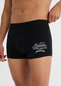 bonprix Bóxers ajustados de algodón suave (3 unidades), negro, 10 (4XL)