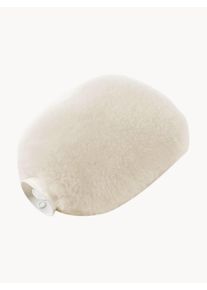 Hofbrucker Termofor z wełny merino Lenny Biały Skóra, Tkanina, Wełna 800 ml