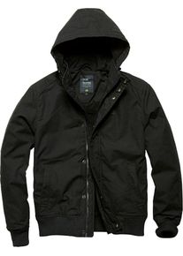 Vintage Industries Hudson, giacca in tessuto , colore: Nero , dimensione: S