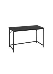 VASAGLE Modern íróasztal 120x60 cm acél vázzal otthoni irod fekete