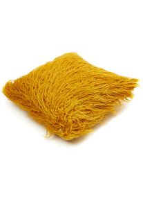 ANDIAMO , Fellkissen »Dekokissen Flocki« Dekokissen, eckig, 40x40 cm, einzeln oder als 4er Set, mit Füllung , safran + Felloptik , Obermaterial:...