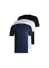 BOSS, Damen, T-Shirt &raquo;Rundhals ONE&laquo; Packung, 3er-Pack, 3 Stk. mit dezentem Logo-Print, schwarz, navy, wei&szlig;, M (50), schwarz, navy, wei&szlig;, T-Shirts aus 