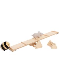 Pinolino , Balancetrainer »Balancewippe und -balken »Kari«« Made in Europe , natur , B/H/L: 20 cm x 5 cm x 115 cm Ø