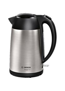 Bosch , Wasserkocher »TWK3P420 DesignLine« 1,7 l 2400 W , edelstahlfarben/schwarz