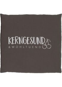 Herbalind , Kirschkernkissen »2065 Kirschkernkissen« sowohl als Wärme- und auch als Kältekissen verwendbar , anthrazit/weiß