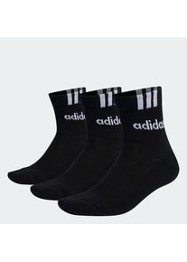adidas Performance , Damen , Funktionssocken »3STREIFEN LINEAR HALFCREW CUSHIONED SOCKEN, 3 PAAR« 3 Stk. tlg. , Black / White , S (37/39) , S...