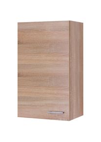 Flex-Well , H&auml;ngeschrank &raquo;Samoa&laquo; (B x H x T) 50 x 89 x 32 cm , Wei&szlig; / Sonoma Eiche , Sonoma Eiche