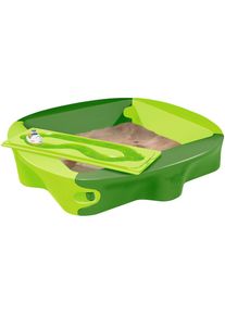 BIG , Sandkasten »« BxTxH: 138x138x27 cm , dunkelgrün/hellgrün