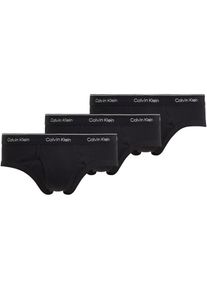 Calvin Klein Underwear, Damen, Hipster &raquo;HIP BRIEF 3PK&laquo; Packung, 3er-Pack, mit Logo-Elastikbund (3 St&uuml;ck), BLACK, BLACK, BLACK, L (52), BLACK, BLACK, 