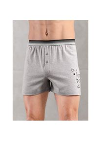 wäschepur wäschepur , Damen , Boxershorts 2 Stk. , grau-meliert , 2 Stk. , 8 -2 Stk. , 8 , Single-Jersey