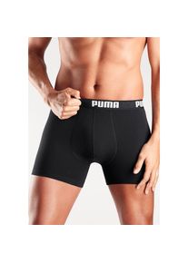 Puma, Herren, Boxer Packung, 3er-Pack, mit Marken-Logo im Bund, schwarz, S, schwarz, Herrenunterhose von Puma
