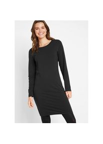 bonprix , Damen , Jerseykleid »Figurbetontes Jerseykleid (2er Pack)« Packung, 2, 2 Stk. tlg. Figurbetontes Jerseykleid (2er Pack) , schwarz+schwarz...