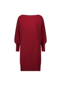 Zero , Damen , Strickkleid »Strickkleid strukturiert U-Boot Ausschnitt« , Cabernet , EURO , 34 -EURO , 34 , Passform: Figurbetont