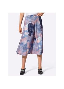 CLASSIC , Damen , Bahnenrock , marine-flamingo-bedruckt , 24 , 24 , mit 95% Viskose