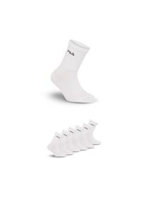 Fila , Damen , Socken 6 Paar tlg. breites Rippenbündchen, Cotton-Mix, white , 35-38 , 35-38 , Tennissocken von Fila