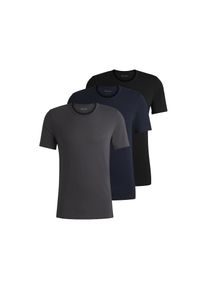 BOSS, Damen, T-Shirt &raquo;Rundhals ONE&laquo; Packung, 3er-Pack, 3 Stk. mit dezentem Logo-Print, Open_Blue497, L (52), Open_Blue497, T-Shirts aus Baumwolle von 