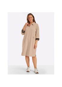 CRÉATION L creation L , Damen , Shirtkleid »Modal-Mix-Kleid« Reißverschlusstasche , beige-schwarz , Normalgrößen , 38 -Normalgrößen , 38 , weiche Jersey-Qualität